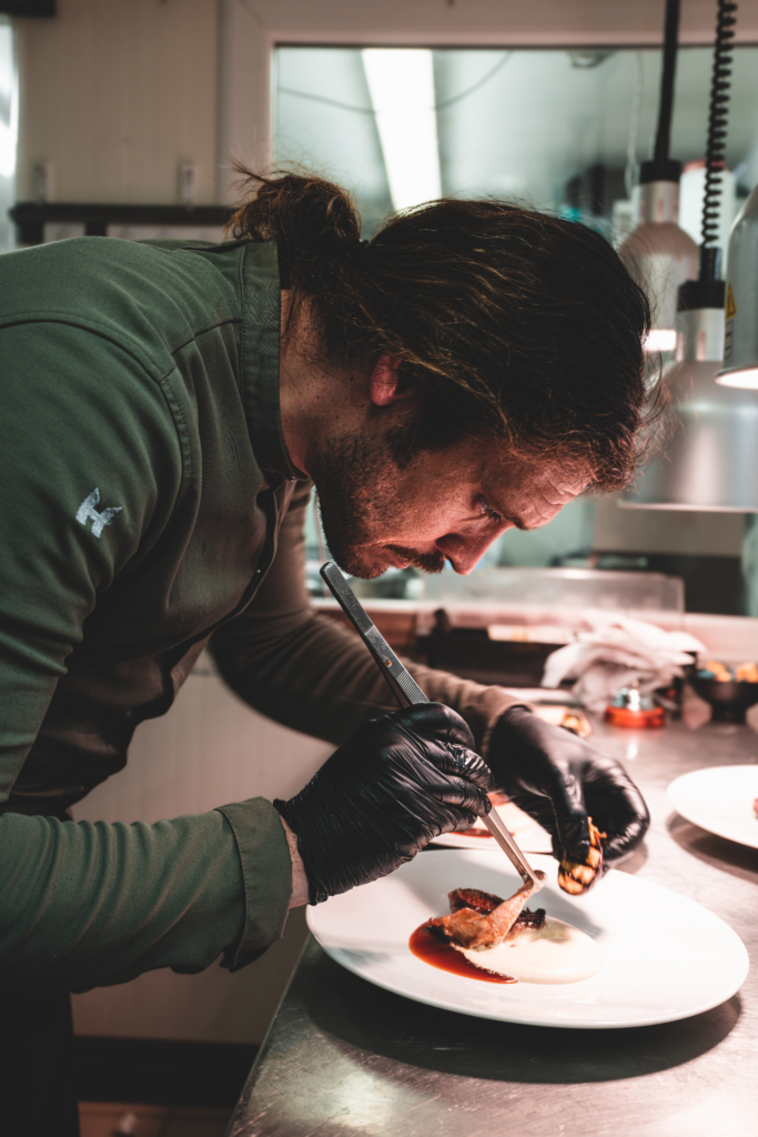 Picture of our chef Alexandre Fourquet at Les Tables Vatel in Bordeaux.